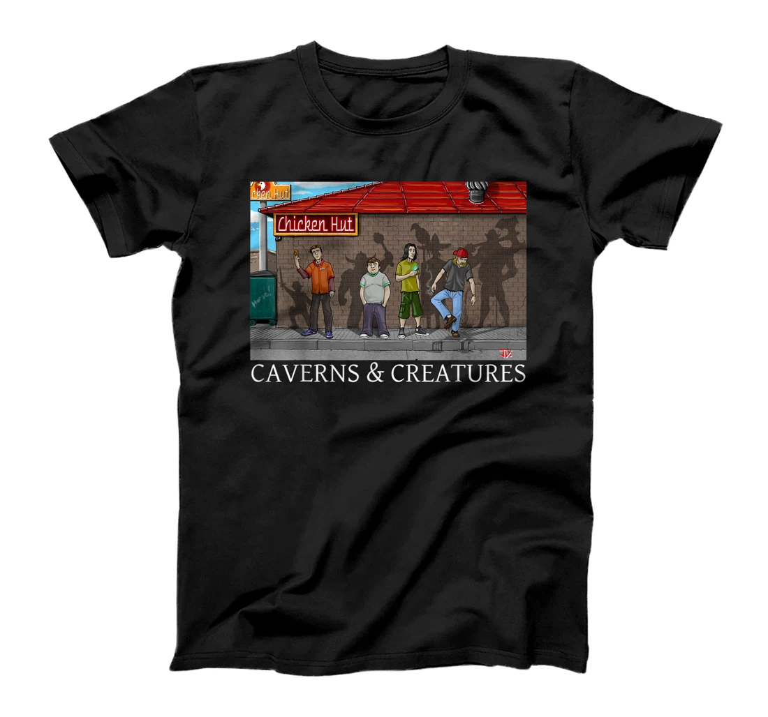 Personalized Chicken Hut Caverns & Creatures T-Shirt