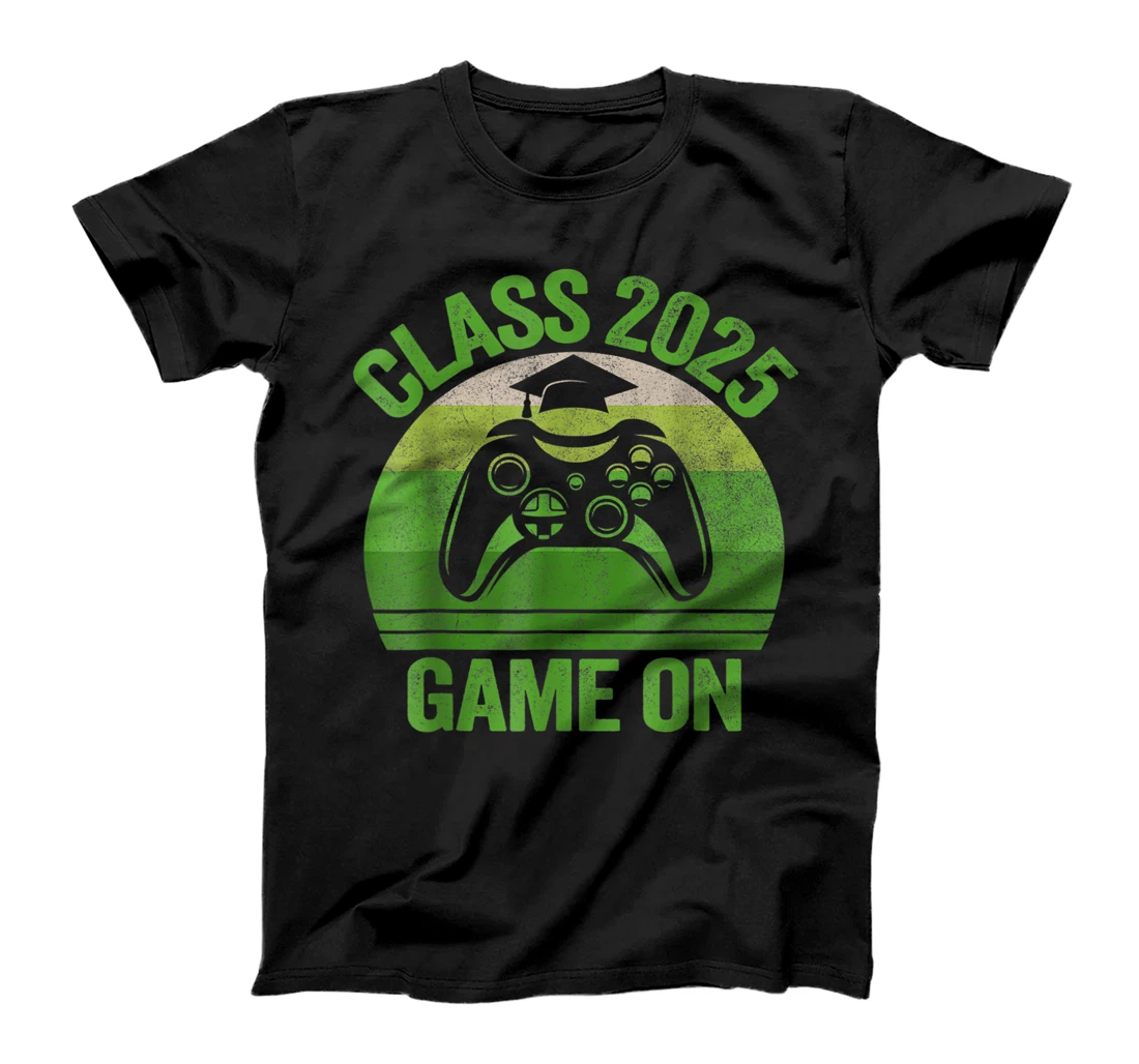 Personalized Vintage 7th Seventh Grade Class Of 2025 Game On Tee, Gamer T-Shirt
