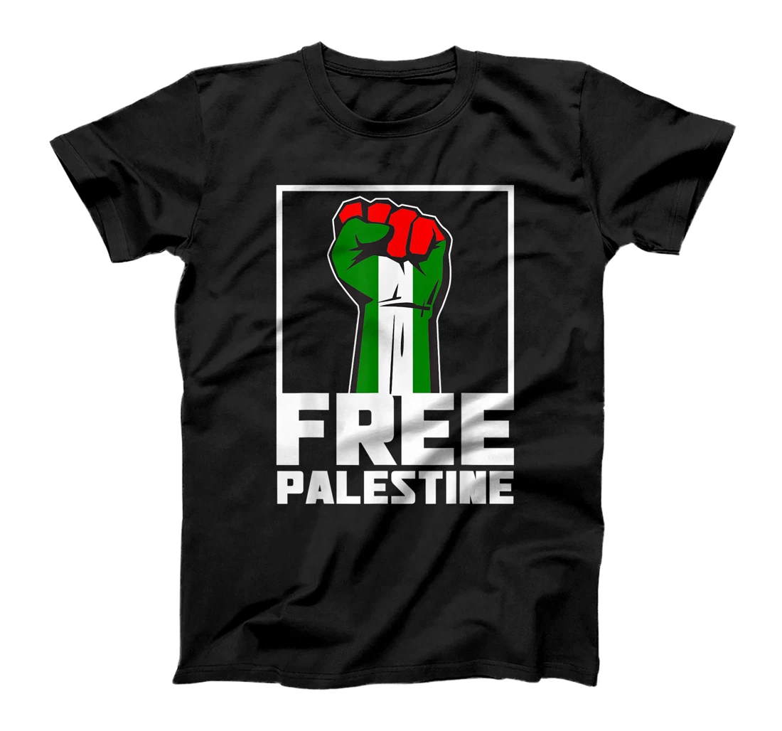 Personalized Free Gaza Palestine Flag T-Shirt