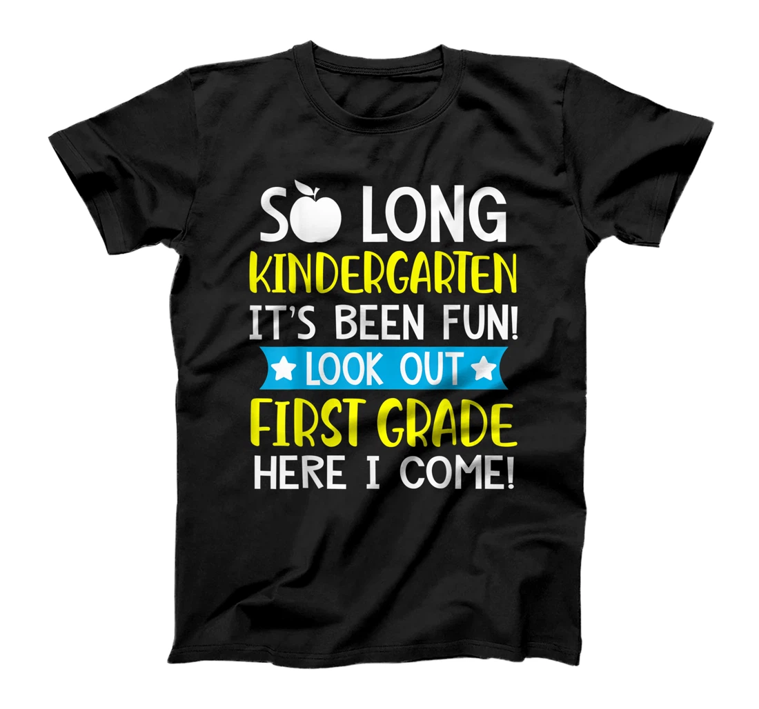 Personalized So Long Kindergarten First Grade Here I Come Graduation T-Shirt
