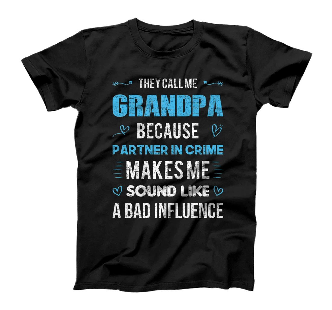 Personalized Grandpa Grandfather Fathers Day Premium T-Shirt