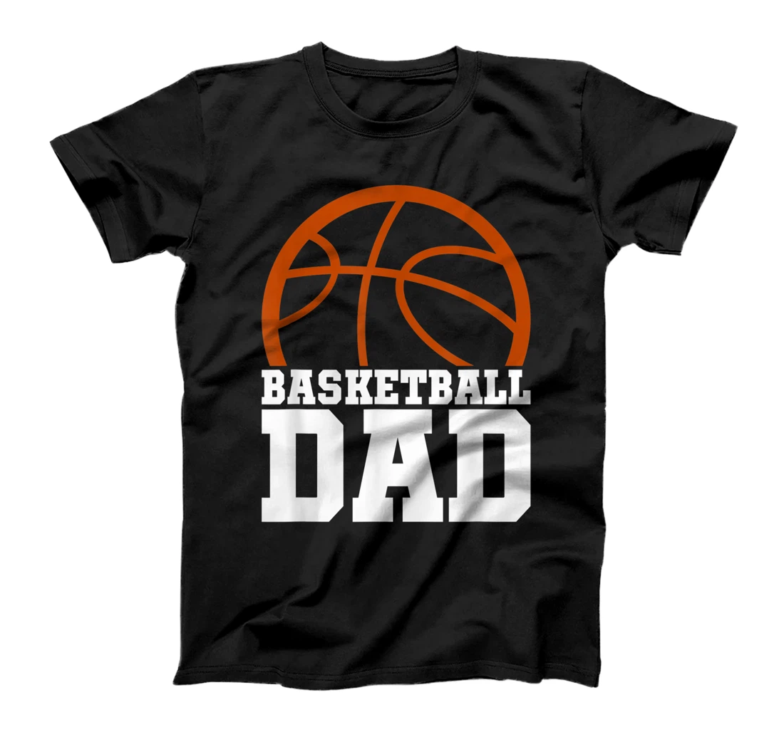 Personalized Mens Fathers Day Shirt Basketball Dad T-Shirt