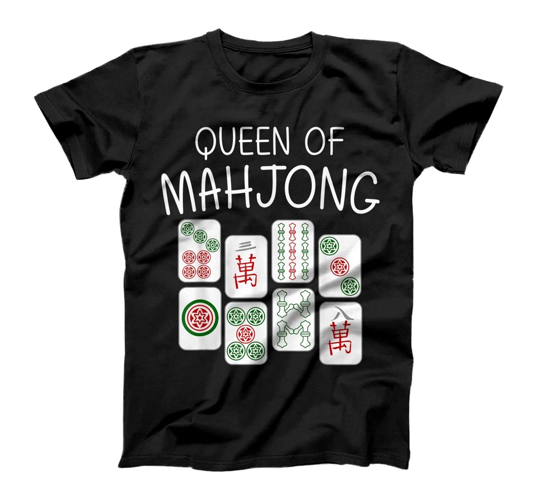 Personalized Funny Mahjong Gift For Women Mother Tile Game Lover Players T-Shirt