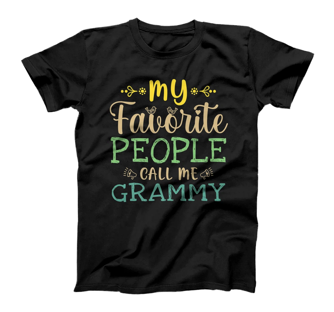 Personalized My Favorite People Call Me Grammy Retro Design Funny Grammy Premium T-Shirt