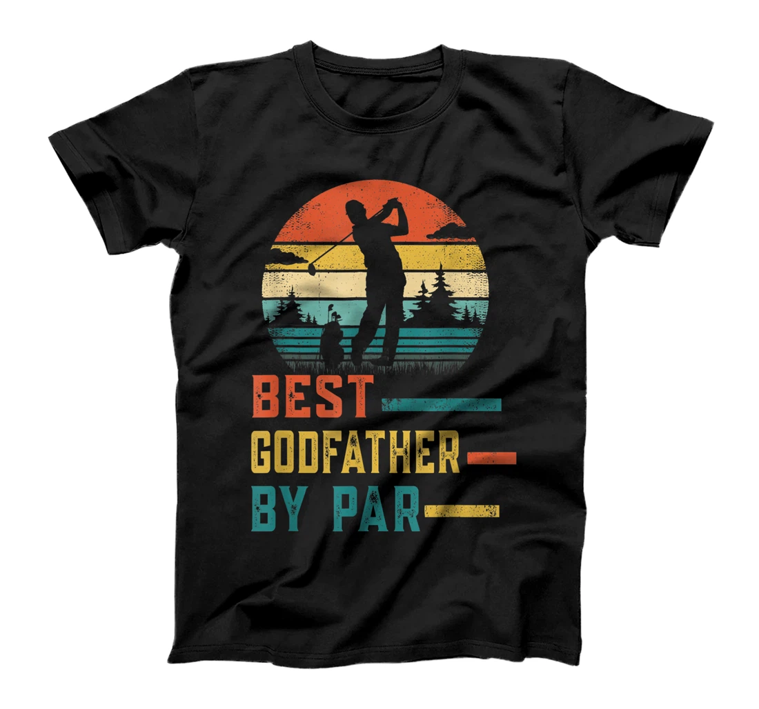 Personalized Father's Day Best Godfather By Par Golf Gifts For Dad T-Shirt