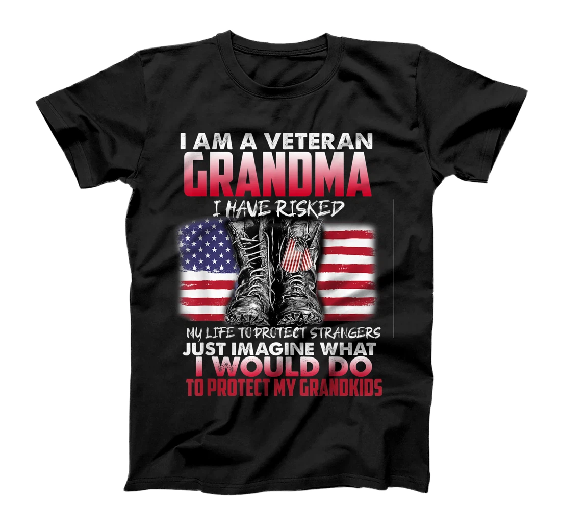 Personalized I’m A Veteran Grandma T-Shirt