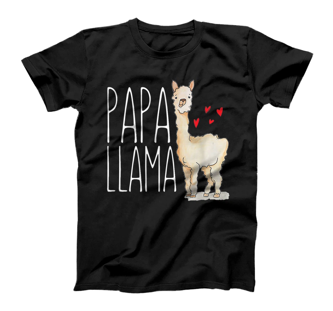 Personalized Papa Llama Matching Family Tribe Dad Grandpa T-Shirt