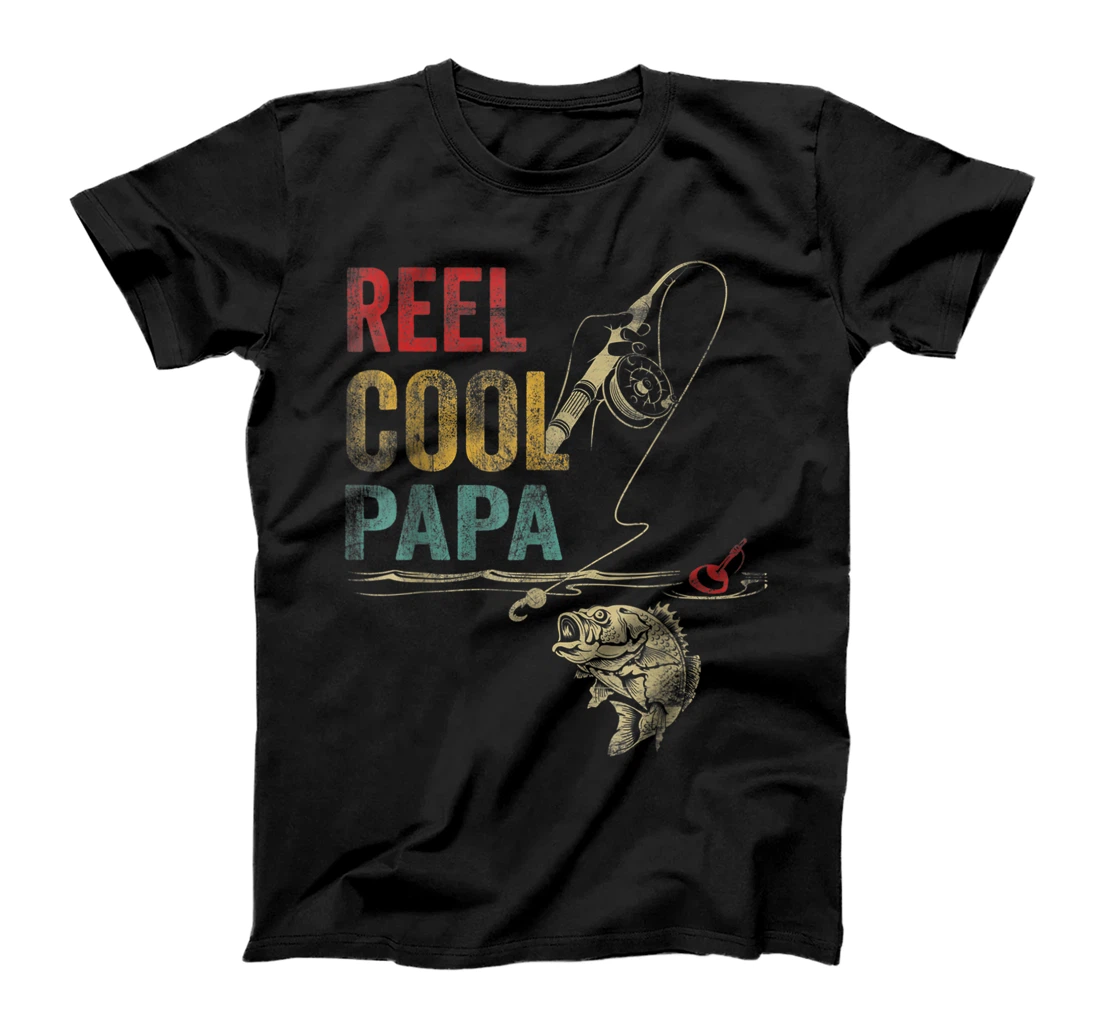 Personalized Reel Cool Papa Fish Fishing Father's Day T-Shirt