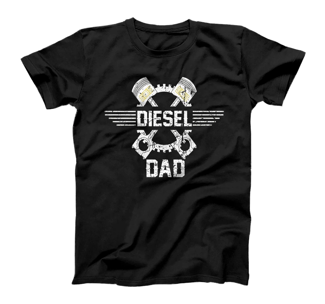 Mens Diesel Dad Car Mechanic Truck Driver Trucker Father's Day Premium T-Shirt