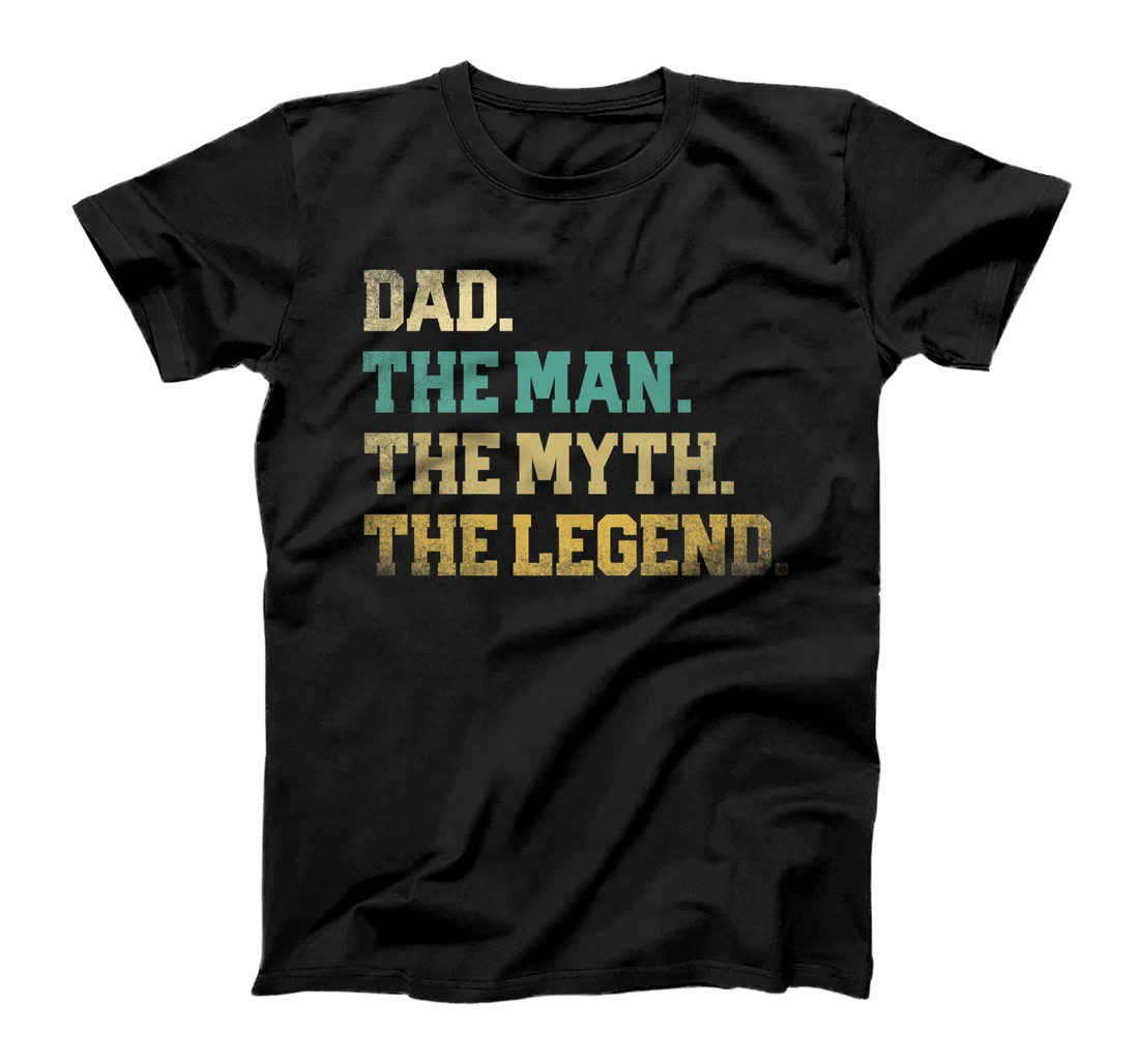 Mens Dad The Man Myth Legend Father's Day Best Top Retro Funny Premium T-Shirt