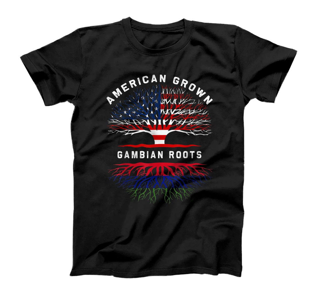 Gambian Roots American Grown Tree Family Heritage T-Shirt