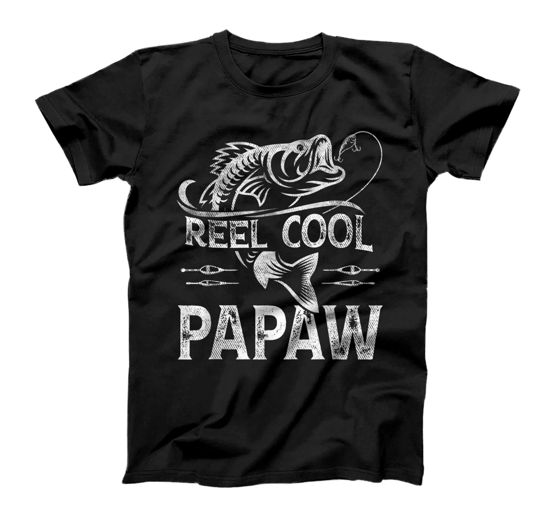 Reel Cool Papaw Fishing - Father's Day Fisherman Fishing T-Shirt