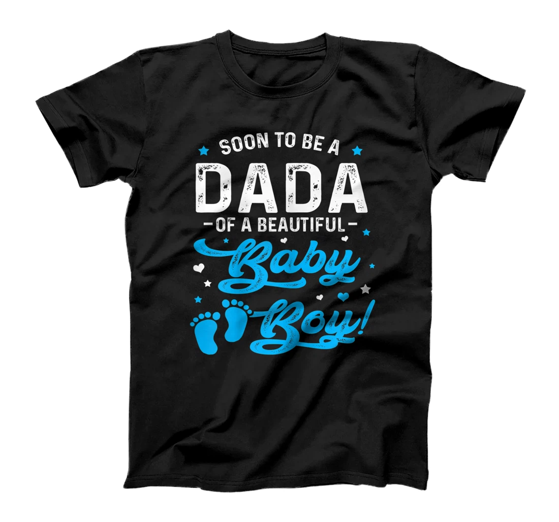 Womens Soon To Be A Dada Of A Baby Boy New Dada Expecting Father T-Shirt