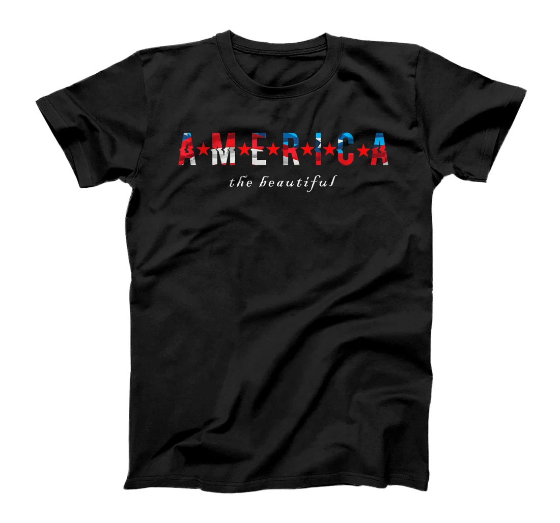 America Beautiful United States USA American Flag Premium T-Shirt