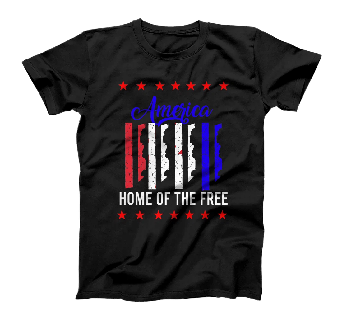America USA Home Of The Free Patriotic Country United States Premium T-Shirt