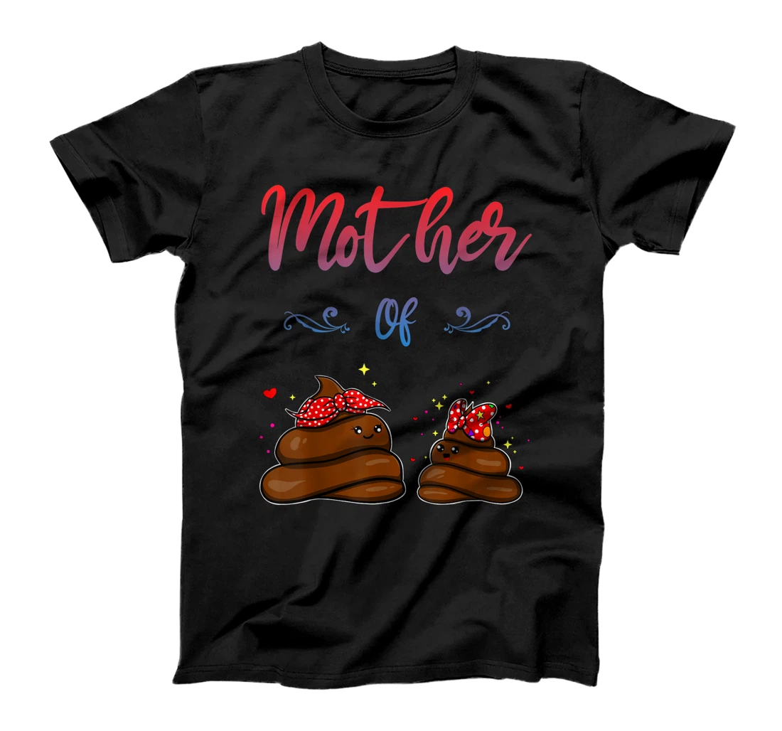 Mother of Daughters Poop Emoticon T-Shirt