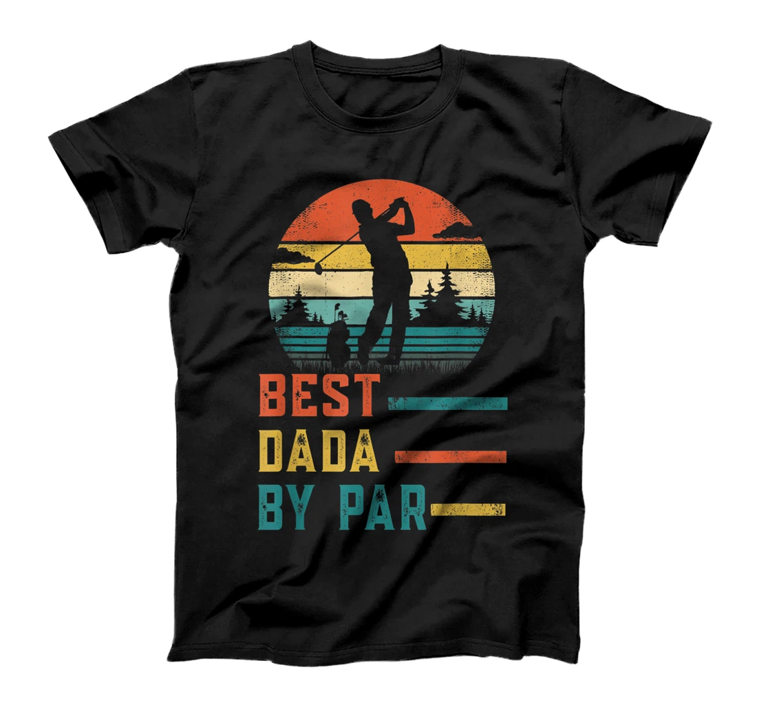 Personalized Father's Day Best Dada By Par Golf Gifts For Dad Grandpa T-Shirt