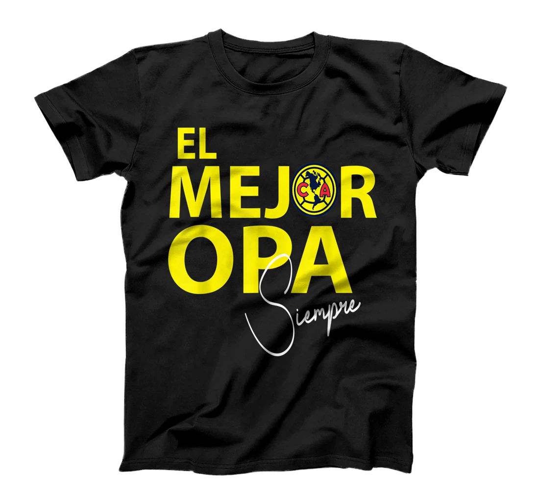 Personalized Mens Siempre Aguilas Del America El Mejor Opa Fathers Day T-Shirt