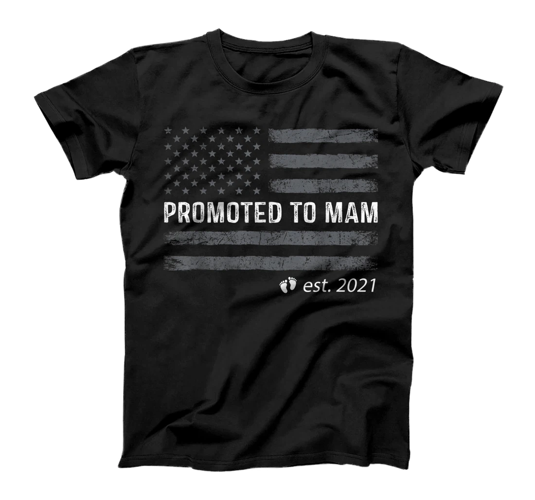 Promoted to Mam Est 2021 Shirt For Women Floral T-Shirt