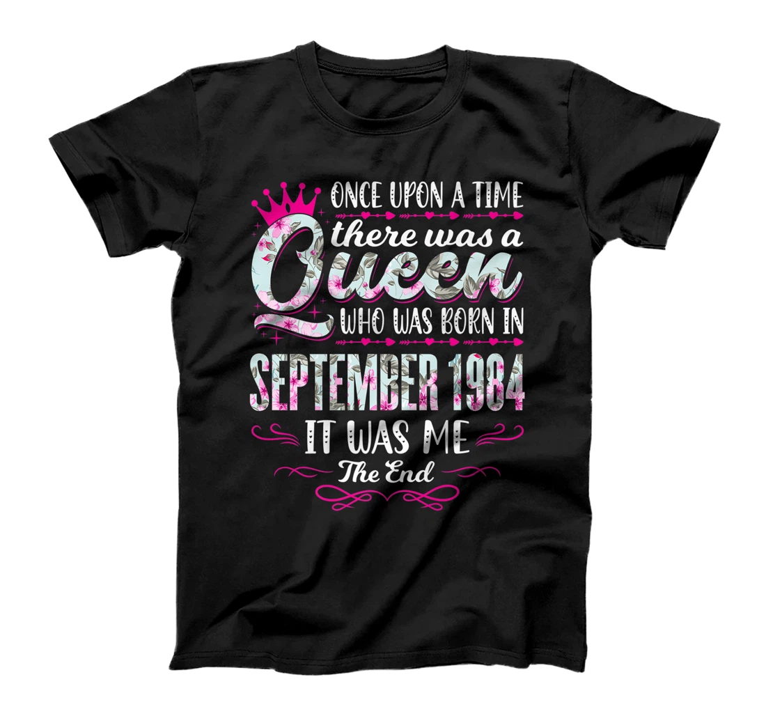 Queen Born in September 1984 - Cute Girl 37th Birthday Premium T-Shirt