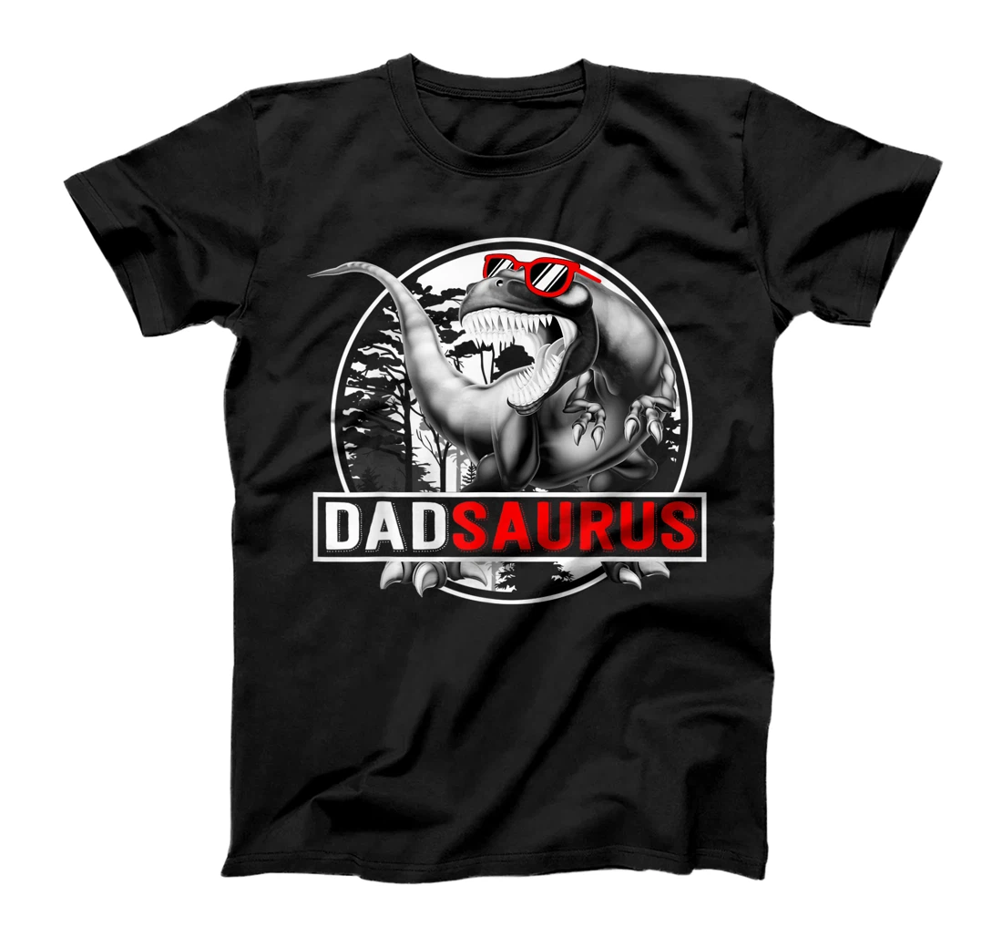 Personalized Dad saurus T shirt Fathers Day Dinosaur T rex Dad Saurus T-Shirt