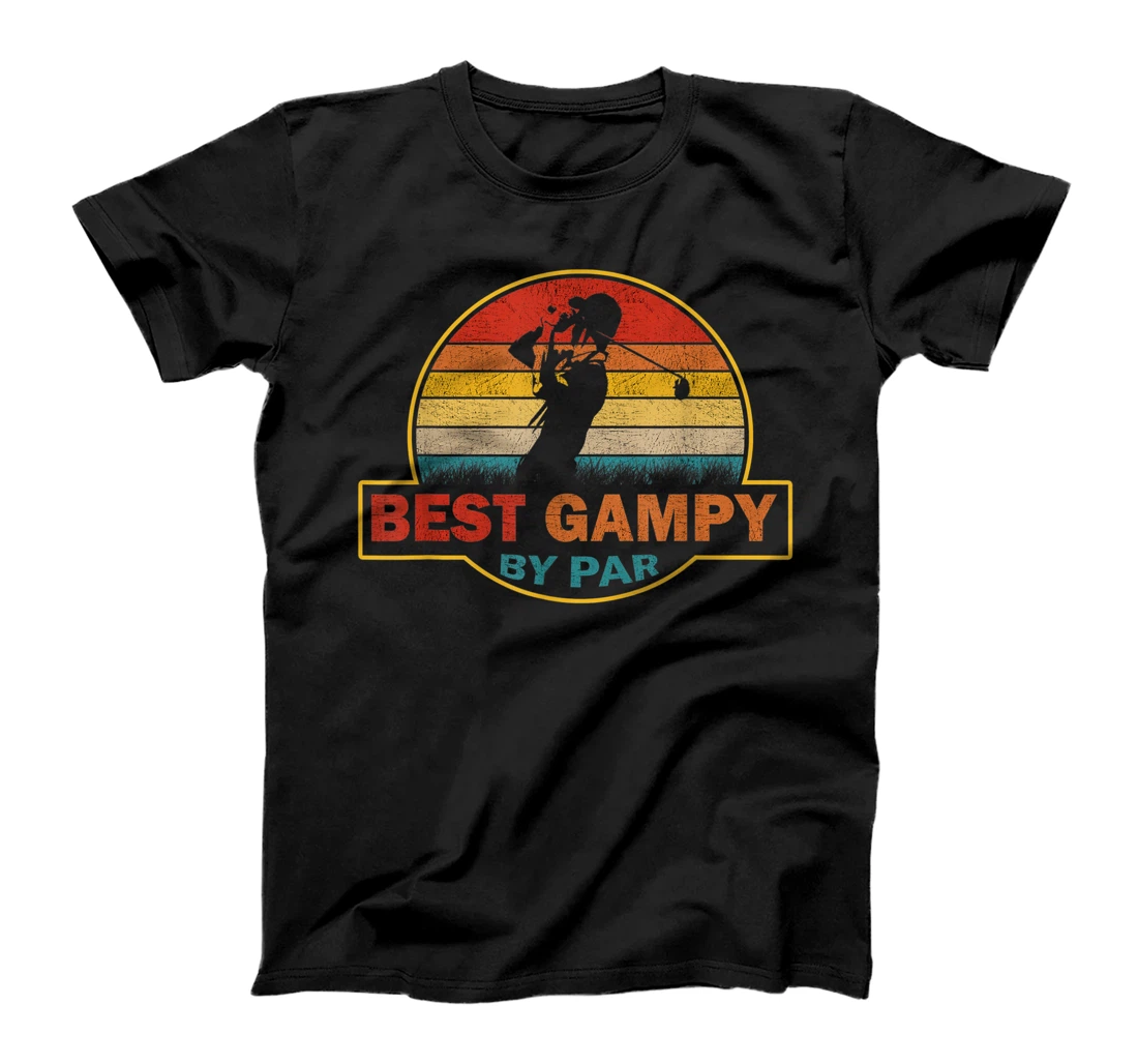 Personalized Mens Best Gampy By Par Shirt Father's Day Vintage Golfing T-Shirt