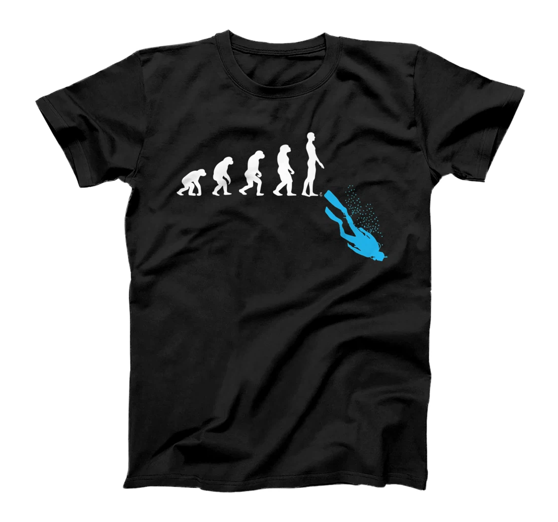 Personalized Scuba Diving Diver Funny Human Evolution Ocean Sea Premium T-Shirt