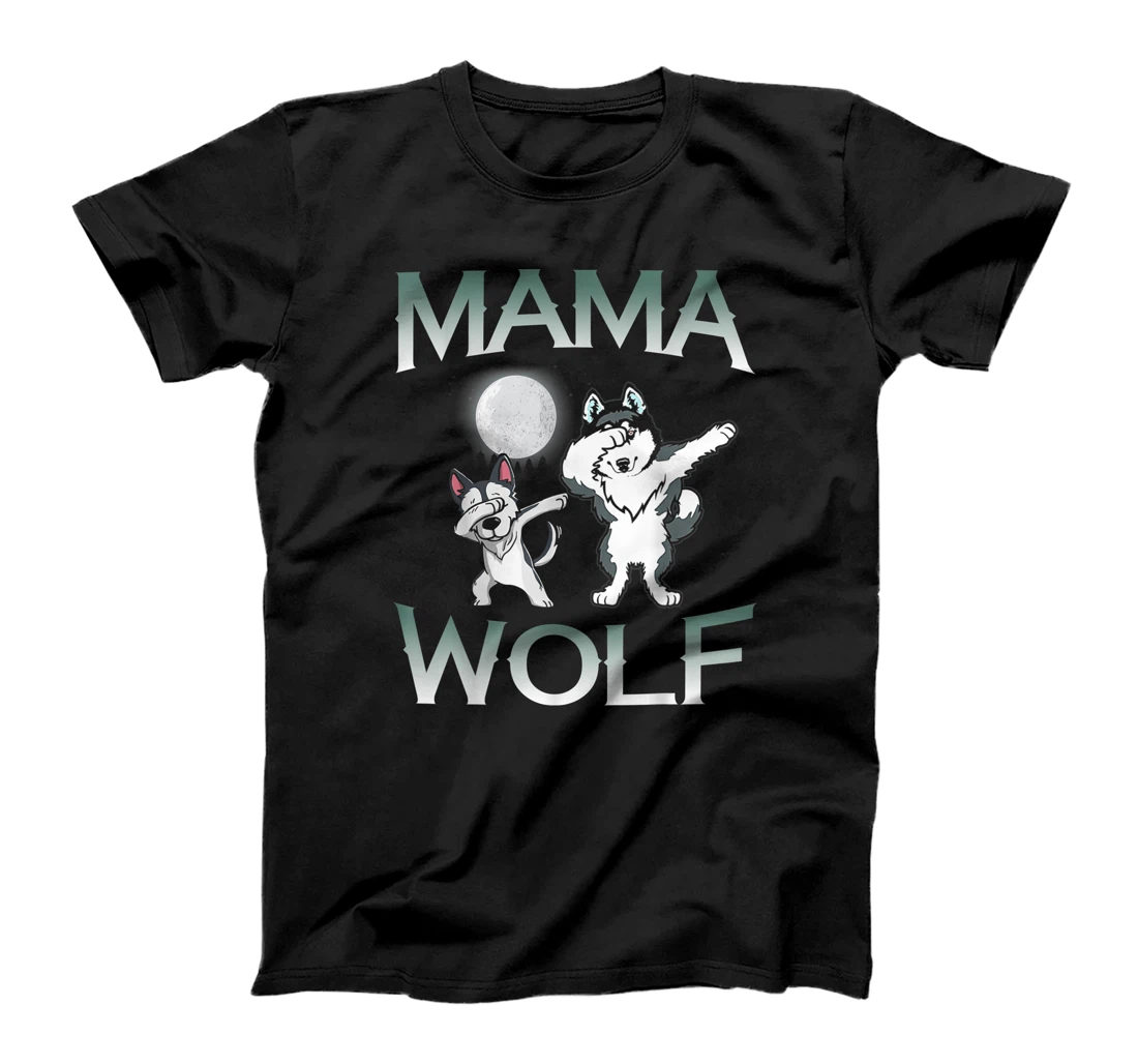 Personalized Mama Wolf T-Shirt Family of Wolves T-Shirt