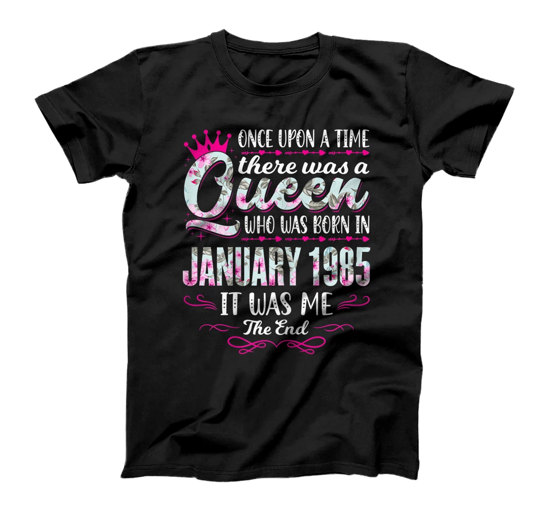 Womens Queen Born in January 1985 - Cute Girl 36th Birthday T-Shirt