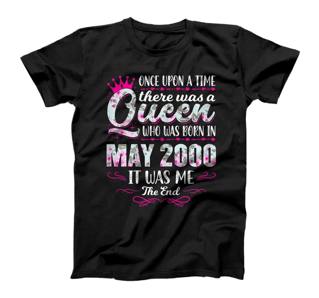 Personalized Womens Queen Born in May 2000 - Cute Women 21th Birthday T-Shirt