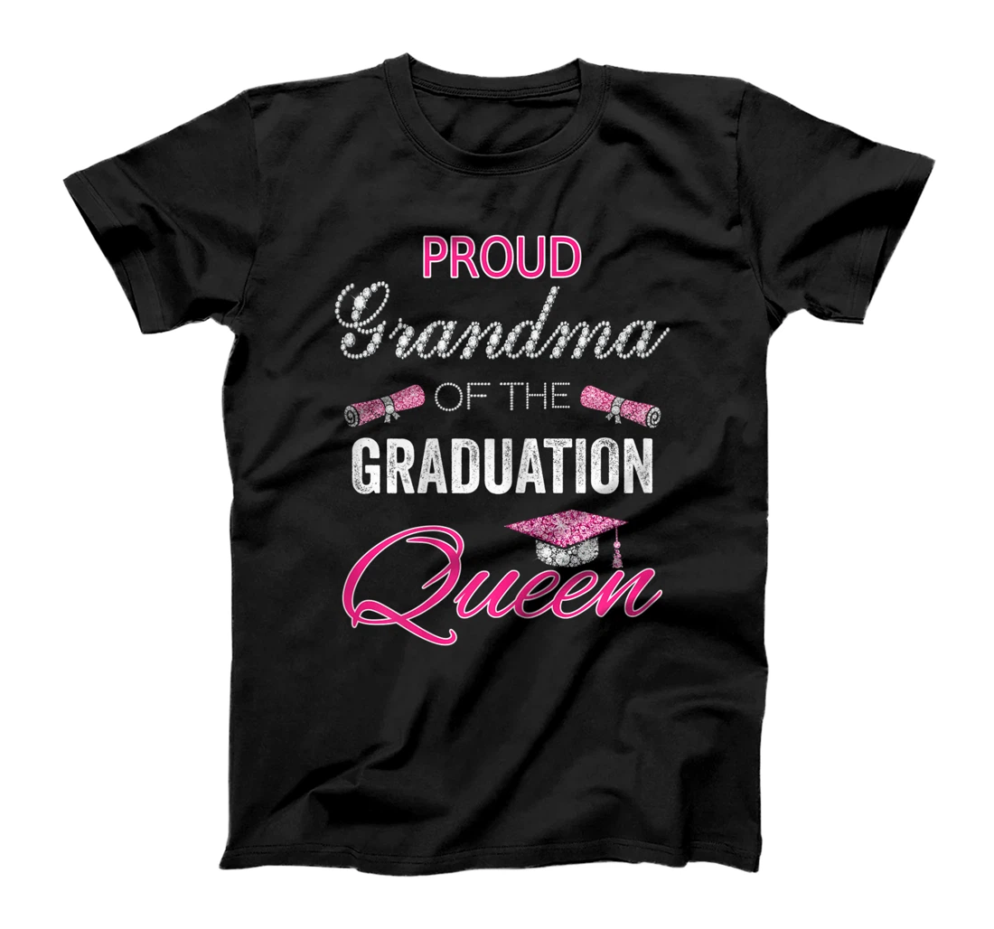 Womens Proud Grandma of the graduation queen funny graduation party T-Shirt