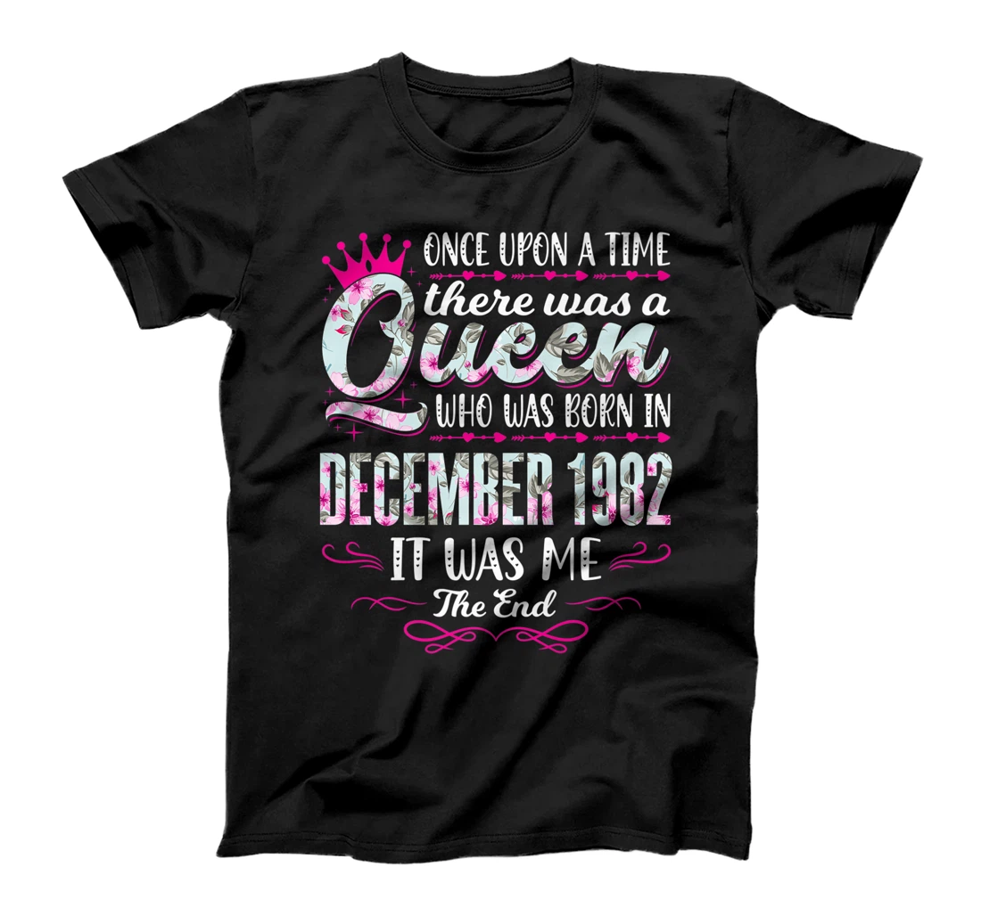 Queen Born in December 1982 - Cute Girl 39th Birthday Premium T-Shirt