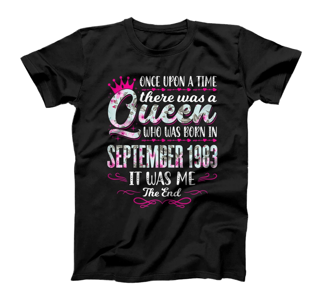 Womens Queen Born in September 1983 - Cute Girl 38th Birthday T-Shirt