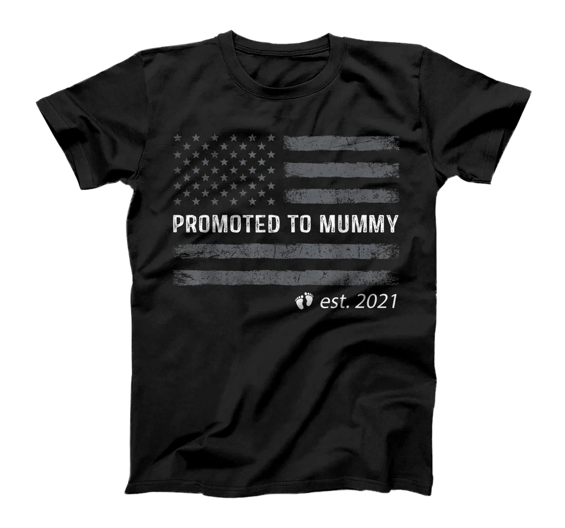 Promoted to Mummy Est 2021 Shirt For Women Floral T-Shirt