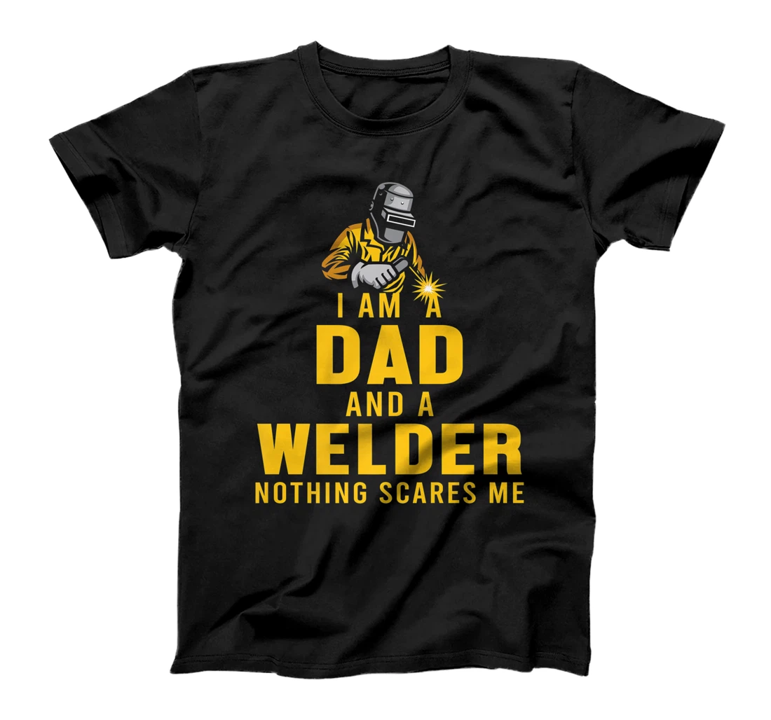 Dad And Welder Engineer Nothin Scares Me Engineering Rod Premium T-Shirt