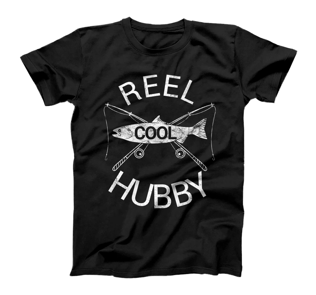 Mens Hubby Shirt Husband Dad Birthday Father's Day Fishing Funny Premium T-Shirt