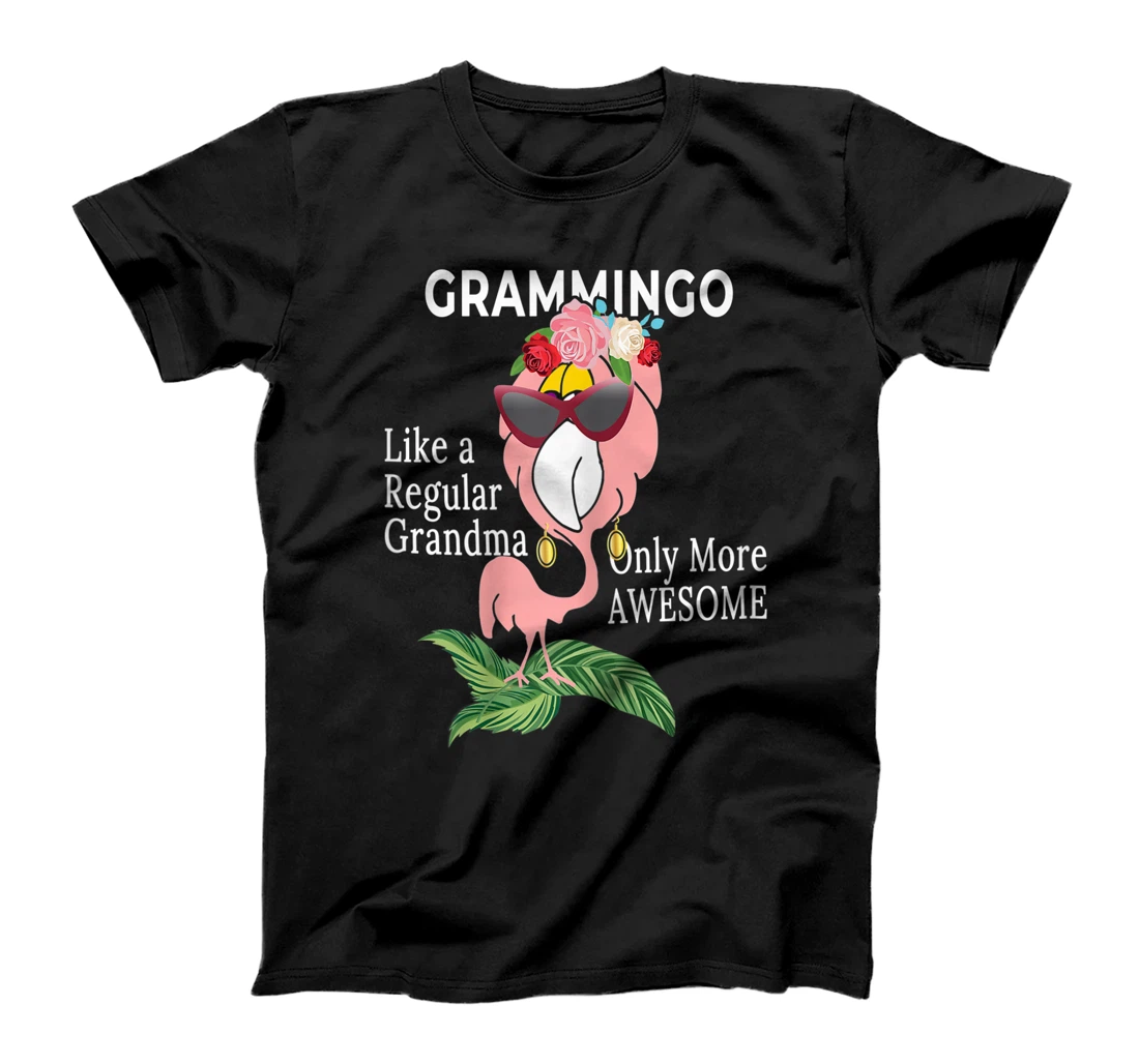 Personalized Cute Grammingo Like A Normal Grandma Only More Awesome T-Shirt