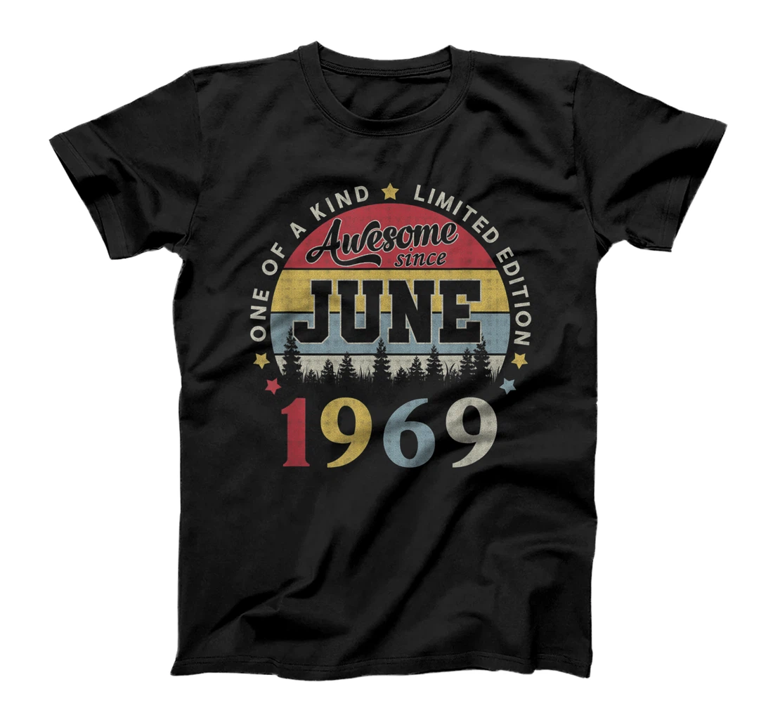 Vintage June 1969 Funny 52nd Birthday 52 Years Old Gift T-Shirt