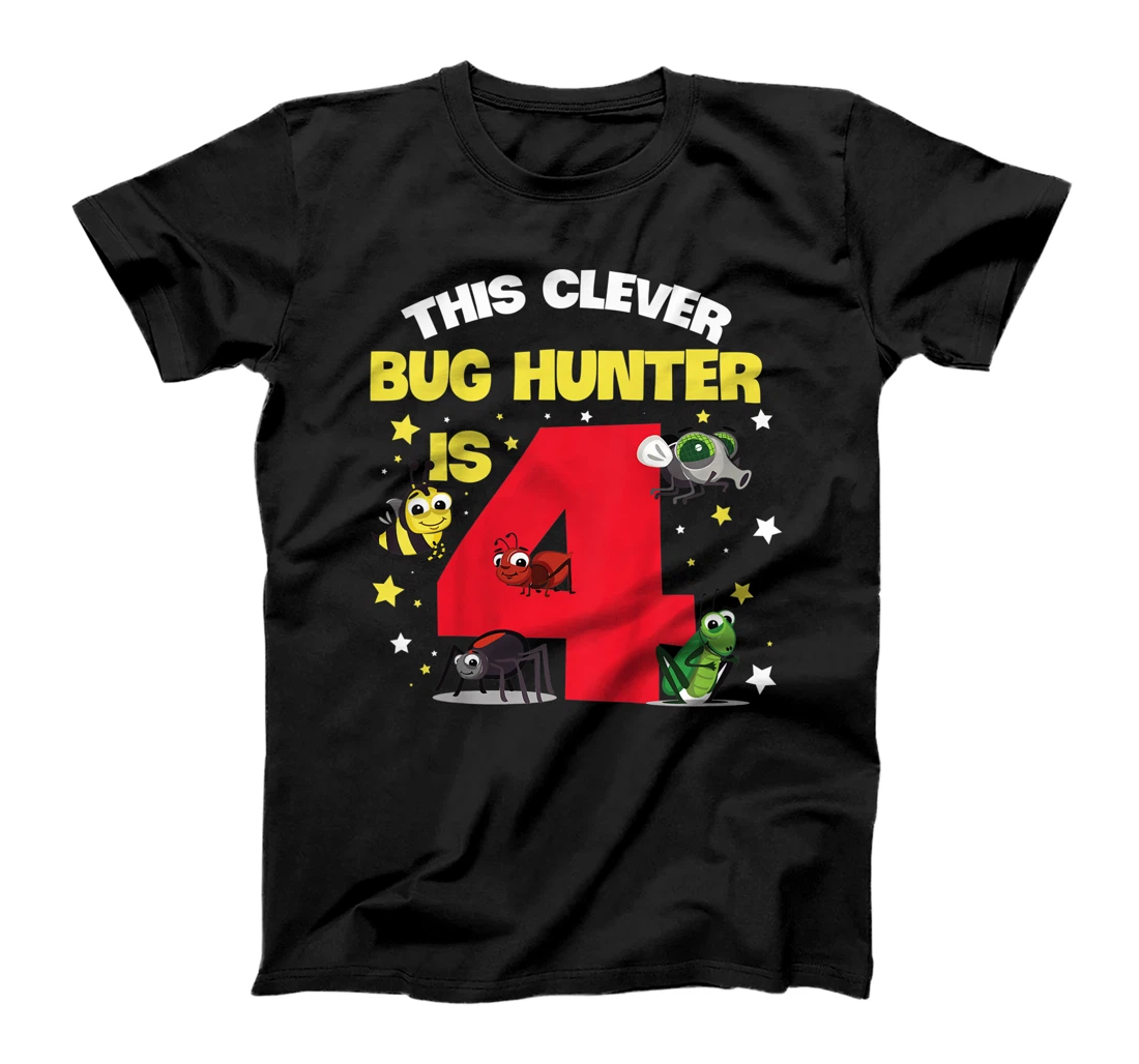 Kids Insect Expert Design for your 4 year old Bug Hunter Daughter T-Shirt