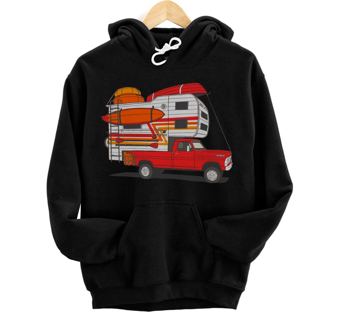 Personalized Camping Truck - Boats, Watercraft, Kayaks & Paddleboards Pullover Hoodie