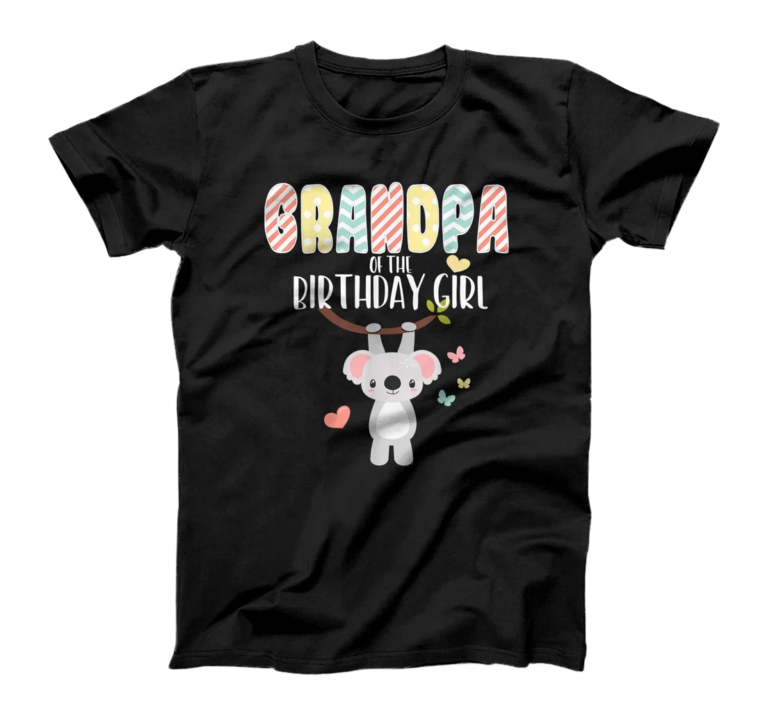 Koala Bear Birthday Party Grandpa Of The Birthday Girl Koala T-Shirt