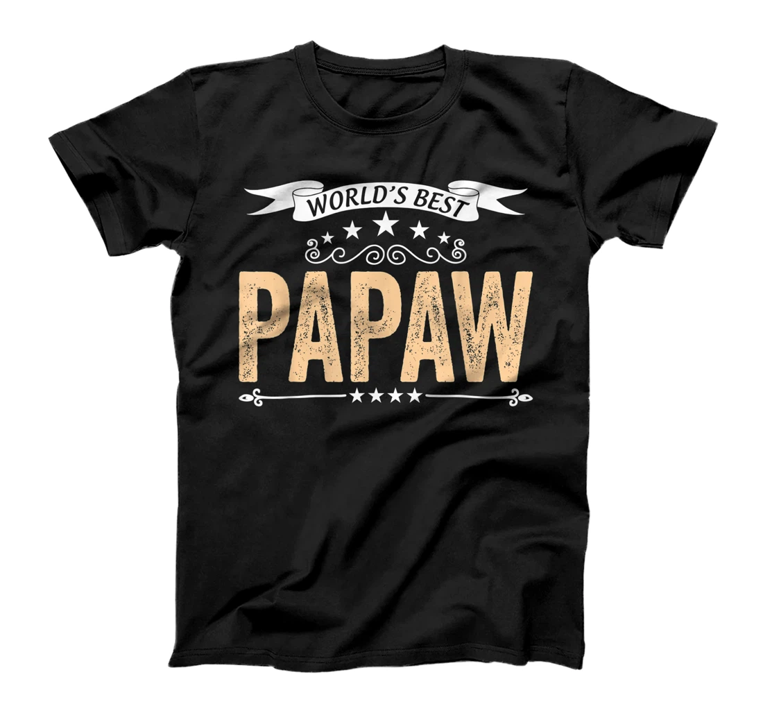 Mens World's Best Papaw Fathers Day T-Shirt