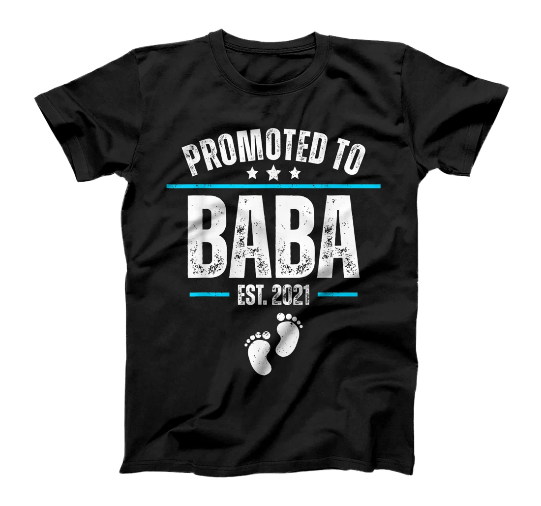 Mens Promoted to Baba Est 2021 Shirt new Baby Baba T-Shirt