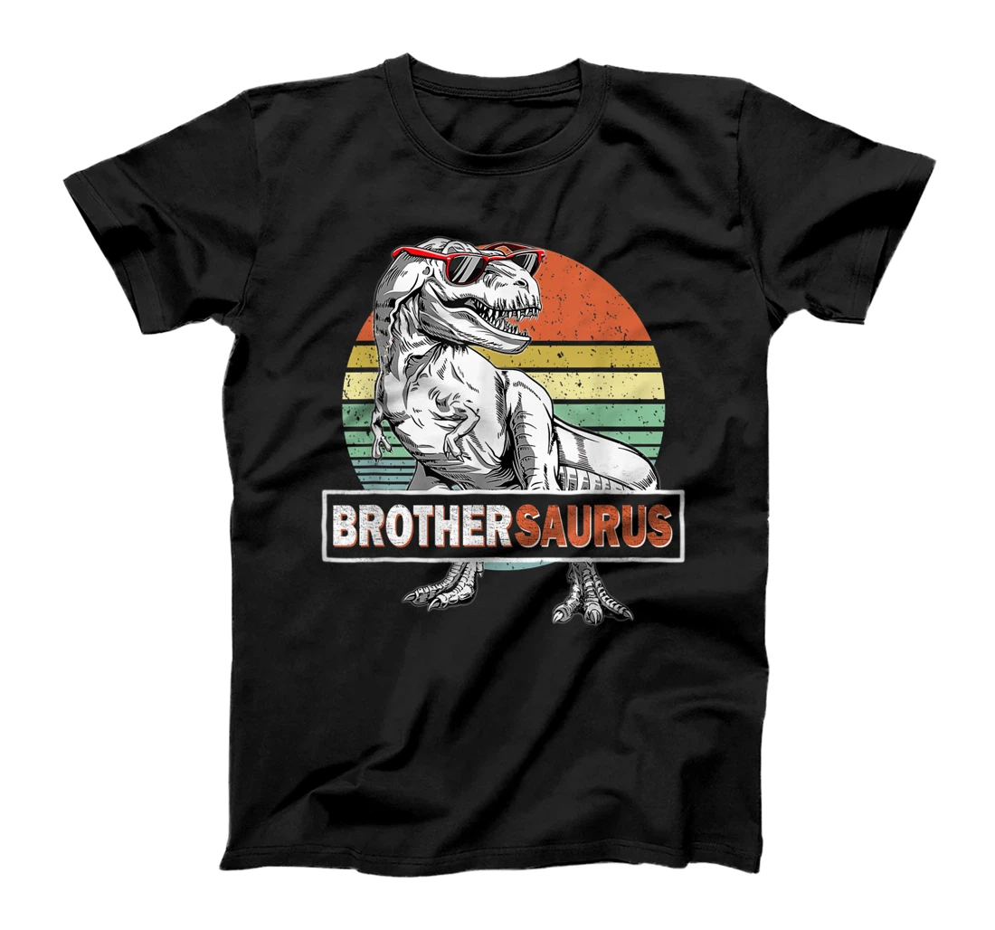 Mens Brothersaurus T Rex Dinosaur Vintage Brother Saurus Family T-Shirt