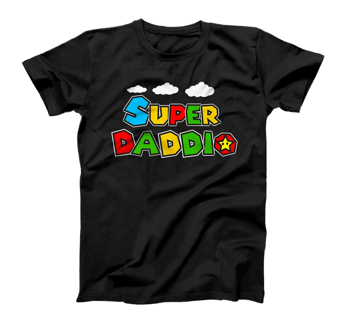 Super-Daddio Funny Dad Daddy Video Game Lover Fathers Day Premium T-Shirt