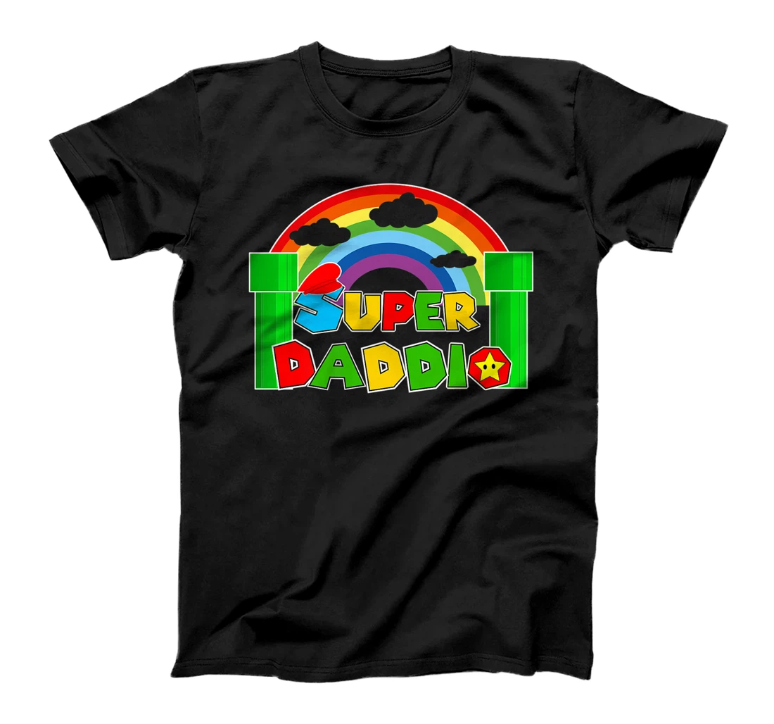 Super-Daddio Funny Dad Daddy Video Game Lover Fathers Day Premium T-Shirt