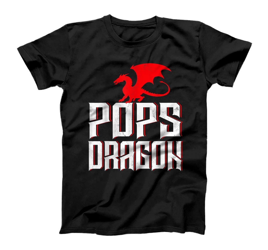 Pops Dragon Happy Father's Day Matching Proud Pops T-Shirt