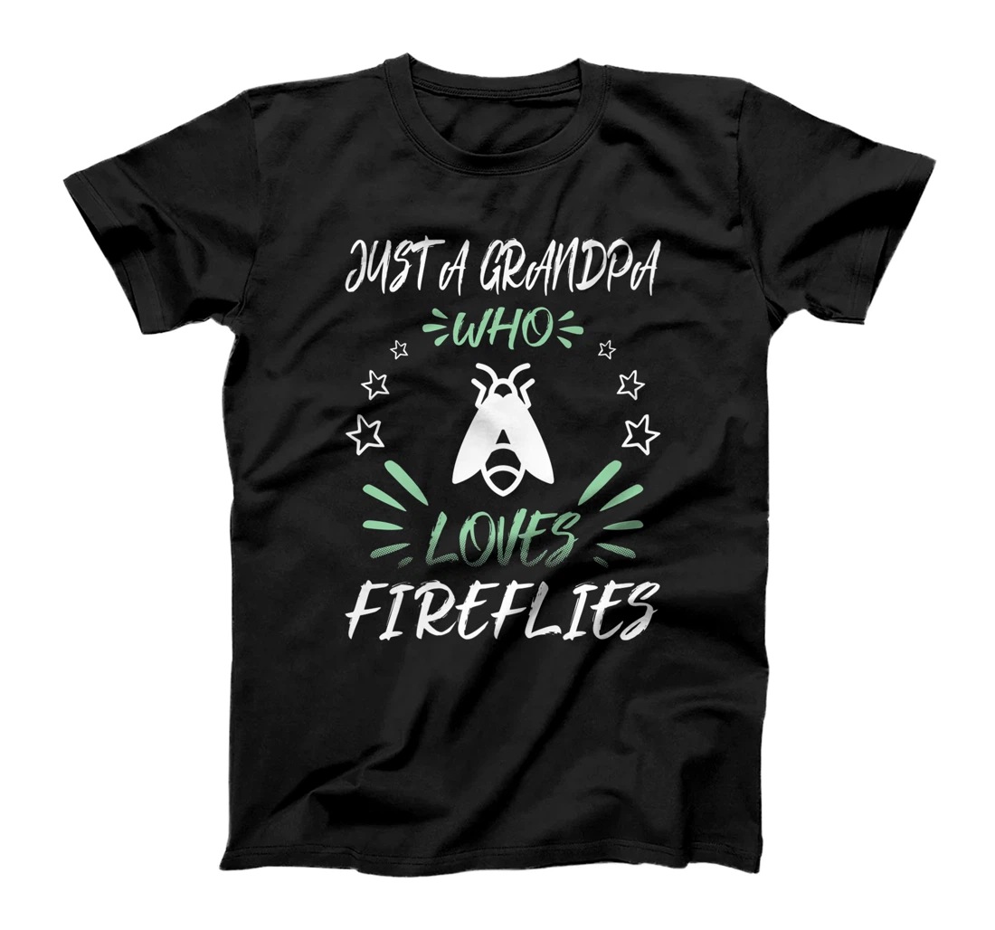 Personalized Just A Grandpa Who Loves Fireflies Premium T-Shirt