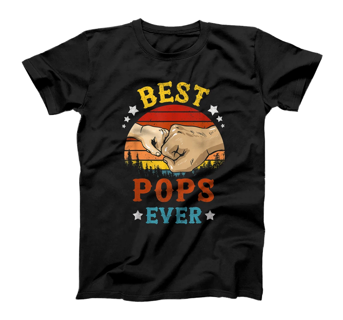Mens Proud Pops Funny Best Pops Ever Fathers Day 2021 T-Shirt