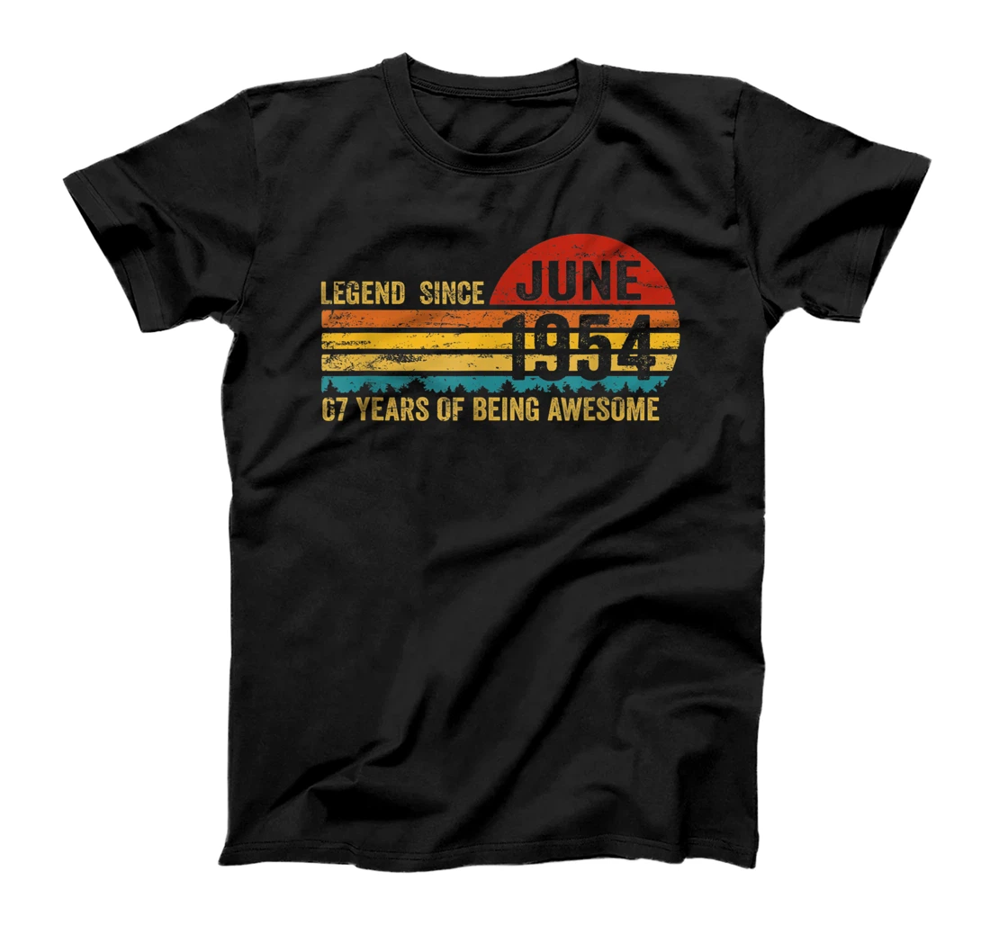 Personalized Legend Since June 1954 67Th Birthday 67 Year Old T-Shirt